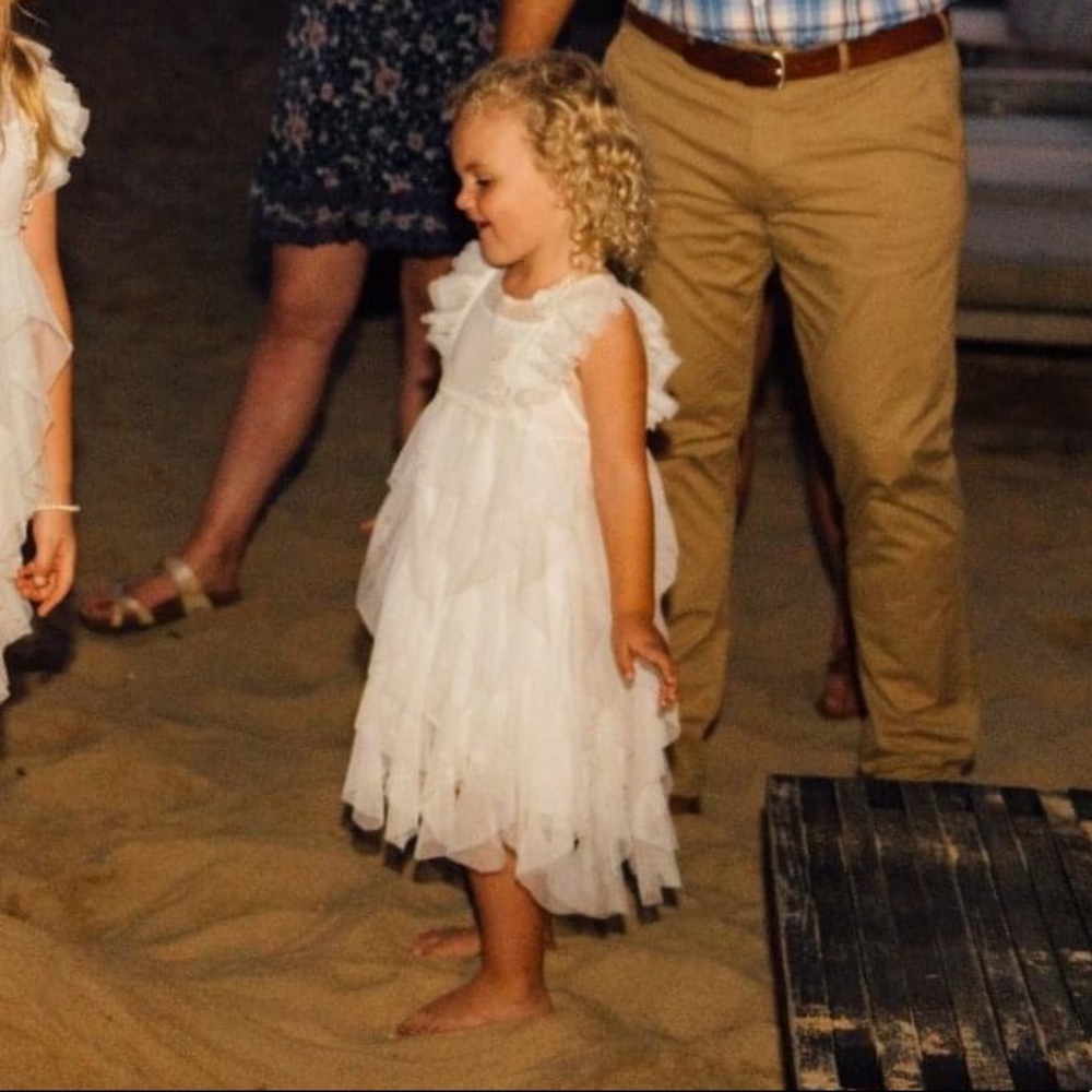 White Luna Luna flower girl dress - Picture 7 of 7